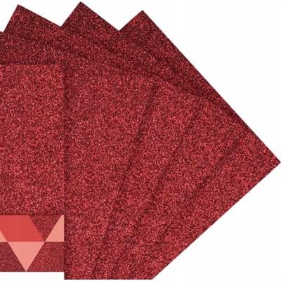 Happy Color Arkusze Piankowe Brokatowe Elastyczne Czerwone 2mm 20x30cm 5szt