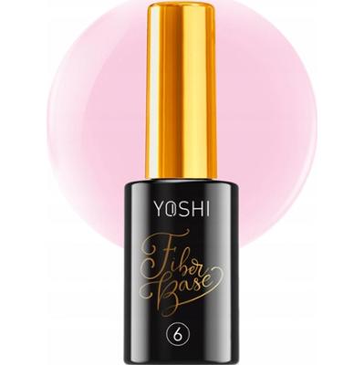 Yoshi Baza Hybrydowa Fiber Base z Włóknem Szklanym No 6 Mleczny Róż 10ml