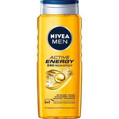 Nivea Men Active Energy 3w1 Żel Pod Prysznic Do Ciała Męski z Kofeiną 500ml