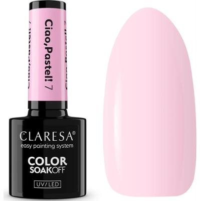 Claresa Lakier Hybrydowy Do Paznokci Pastelowy Róż Ciao Pastel 7 5g