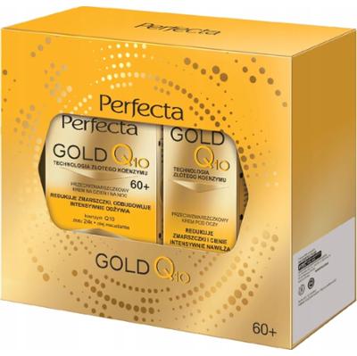 Perfecta Gold Q10 Zestaw Prezentowy Kosmetyków Krem Do Twarzy Pod Oczy 60+