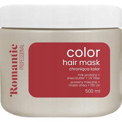 Romantic Color Maska Do Włosów Farbowanych Ochrona Koloru Filtr UV 500ml