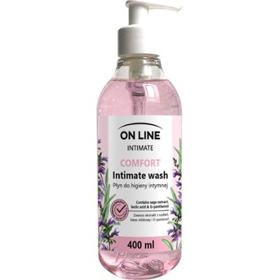 On Line Intimate Comfort Płyn Do Higieny Intymnej Szałwia D-pantenol 400ml