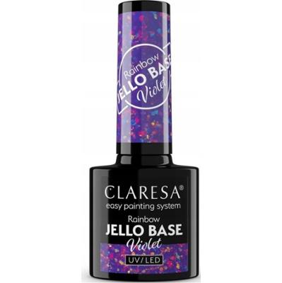 Claresa Lakier Hybrydowy Rainbow Jello Base 2w1 Violet 5g