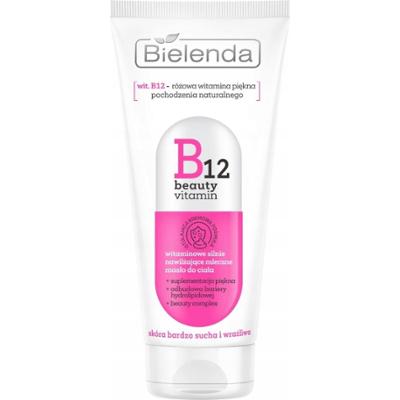 Bielenda B12 Beauty Vitamin Silnie Nawilżające Mleczne Masło Do Ciała 200ml