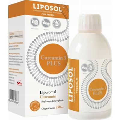 Aliness Liposol Curcumin 3 Plus Kurkumina Suplement Odporność Skóra 250ml