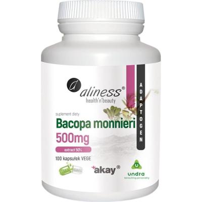 Aliness Bacopa Monnieri 500mg Suplement Diety Ekstrakt Brahmi 100 Kapsułek