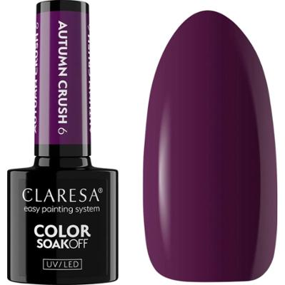 Claresa Lakier Hybrydowy Do Paznokci Manicure Autumn Crush 6 Śliwkowy 5g