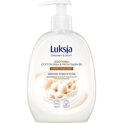 Luksja Creamy Soft Kremowe Mydło w Płynie Do Rąk Łagodzące Bawełna 500ml