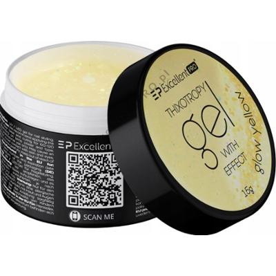 Excellent PRO Effect Budujący Żel Do Paznokci z Folią Glow Yellow 15g