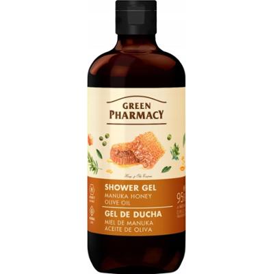 Green Pharmacy Żel Pod Prysznic Miód Manuka Oliwa Oliwek Nawilżający 500ml