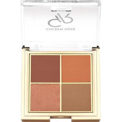 Golden Rose Poczwórna Paleta Cieni Do Powiek Mix Wykończeń 05 Red Brick