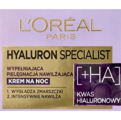 Loreal Hyaluron Specialist Intensywnie Nawilżający Krem Do Twarzy Noc 50 ml
