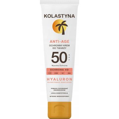 Kolastyna Hyaluron Anti Age Wodoodporny Krem Do Twarzy Ochrona SPF 50 50ml
