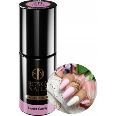 Boska Nails Divine Lakier Hybrydowy Do Paznokci Różowy 341 Sweet Candy 6ml