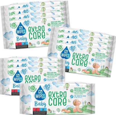 GoWipes Baby Nawilżane Chusteczki Dla Dzieci z Alantoiną Karton 12x60szt