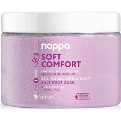 Silcare Nappa Soft Comfort Zmiękczająca Łagodząca Sól Do Stóp Lawenda 600g