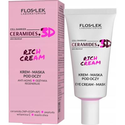 Floslek Ceramides 3D Rich Cream Regenerujący Krem Maska Pod Oczy 30ml