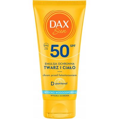 Dax Sun Nawilżająca Wodoodporna Emulsja Do Ciała SPF 50 D-Pantenol 50ml