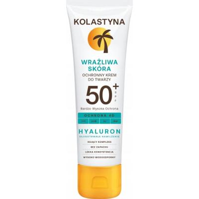 Kolastyna Hyaluron Wodoodporny Krem Do Twarzy Skóra Wrażliwa SPF 50 50ml