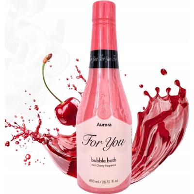 Aurora For You Hot Cherry Płyn Do Kąpieli Szampan Wiśniowy Prezent 850ml