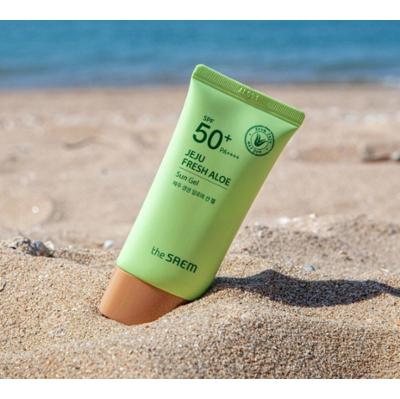 The Saem Jeju Fresh Aloe Sun Gel Lekki Krem Do Twarzy z Filtrem SPF 50 50g