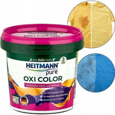 Heitmann Pure Oxi Color Odplamiacz w Proszku Do Tkanin Kolorowych 500g