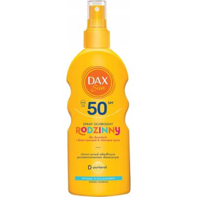 Dax Sun Wodoodporny Spray Do Ciała SPF 50 Dla Dorosłych i Dzieci +6m 200ml