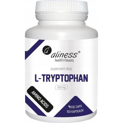 Aliness L-Tryptofan 500mg Suplement Diety Układ Nerwowy Sen 100 Kapsułek