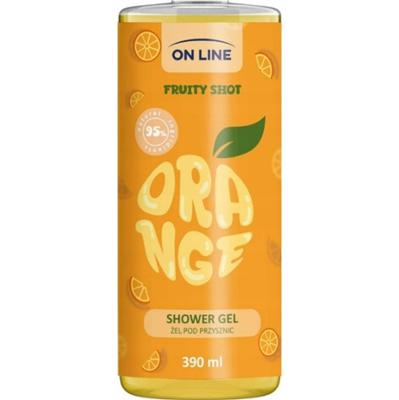 On Line Fruity Shot Odświeżający Żel Pod Prysznic Pomarańcza Wit C 390ml