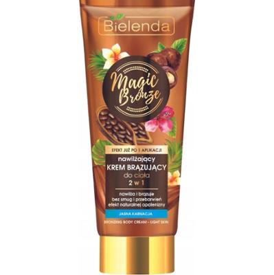 Bielenda Magic Bronze Krem Brązujący Do Ciała 2w1 Jasna Karnacja 200ml