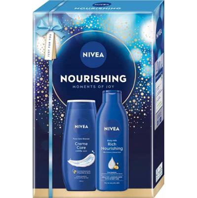 Nivea Nourishing Zestaw Prezentowy Kosmetyków Damskich Żel Mleczko Do Ciała