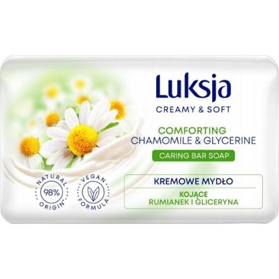 Luksja Creamy Soft Kremowe Mydło w Kostce Do Rąk Kojące Rumiankowe 90g