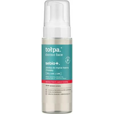 Tołpa Dermo Face sebio+ Pianka Do Mycia Twarzy Kwas AHA LHA Cera Trądzikowa 150ml