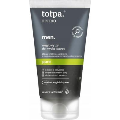 Tołpa Dermo Men Pure Węglowy Oczyszczający Żel Do Mycia Twarzy Męski 150ml