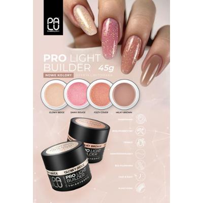Palu Pro Light Builder Gel UV/LED Żel Budujący Shiny Rouge Róż z Folią 45g