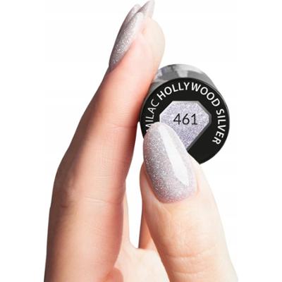 Semilac Lakier Hybrydowy Do Paznokci Manicure 461 Hollywood Silver 7ml
