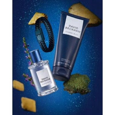 David Beckham Classic Blue Zestaw Prezentowy Kosmetyków EDT Żel Bransoletka