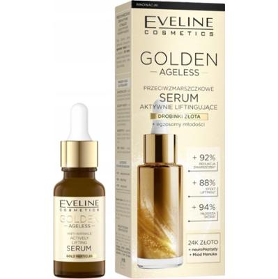 Eveline Golden Ageless Przeciwzmarszczkowe Serum Do Twarzy z Złotem 18ml