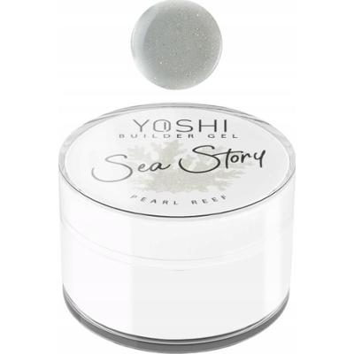 Yoshi Żel Budujący UV LED Sea Story Pearl Peef z Drobinkami Srebrny 15ml