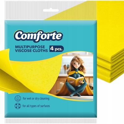 Comforte Wielofukncyjna Uniwersalna Ściereczka Wiskozowa Chłonna 4 Sztuki