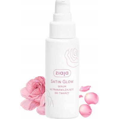Ziaja Satin Glow Ultranawilżające Serum Do Twarzy Płatki Róży CICA 50ml
