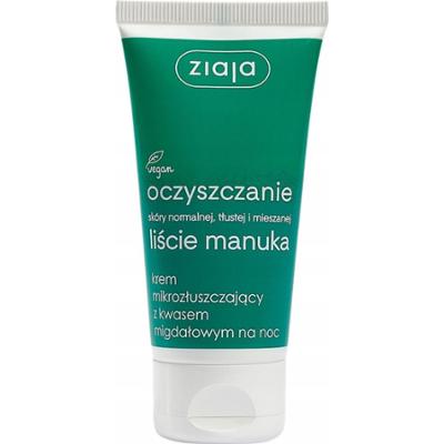 Ziaja Liście Manuka Mikrozłuszczający Krem Do Twarzy Na Noc Trądzik 50ml