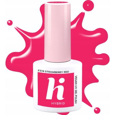 Hi Hybrid Lakier Hybrydowy 374 Strawberry Red Truskawkowa Czerwień