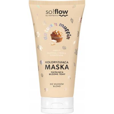So Flow Autumn Muffin Koloryzująca Maska Do Włosów Blond Beżowe Tony 200ml