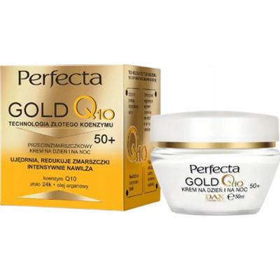 Perfecta Gold Q10 Przeciwzmarszczkowy Krem Do Twarzy 50+ Na Dzień i Na Noc