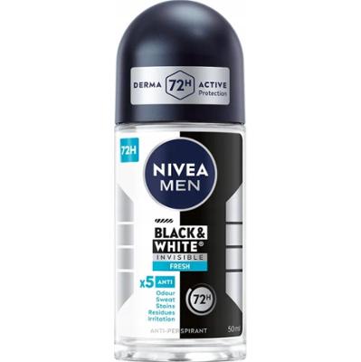 Nivea Men Black White Invisible Fresh Męski Antyperspirant w Kulce 72H 50ml