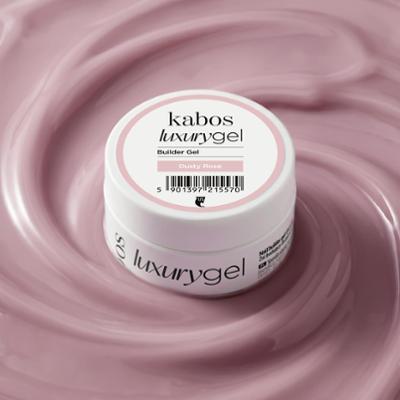 Żel budujący do paznokci samopoziomujący Kabos Luxury Builder Gel UV/LED Dusty Rose 30 g