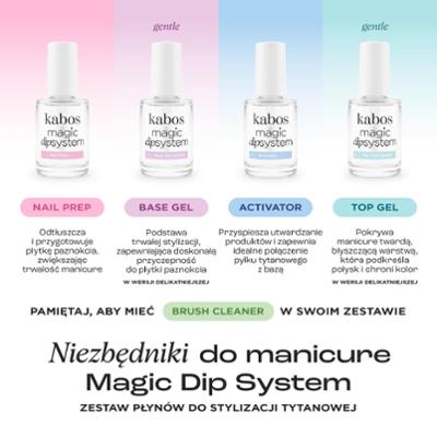 Top Gentle do manicure tytanowego Kabos MDS Top Gel Gentle 14 ml
