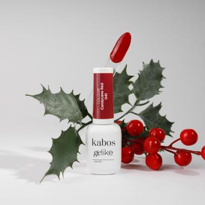 Lakier hybrydowy Kabos Gelike 041 Candycane Red 8 ml